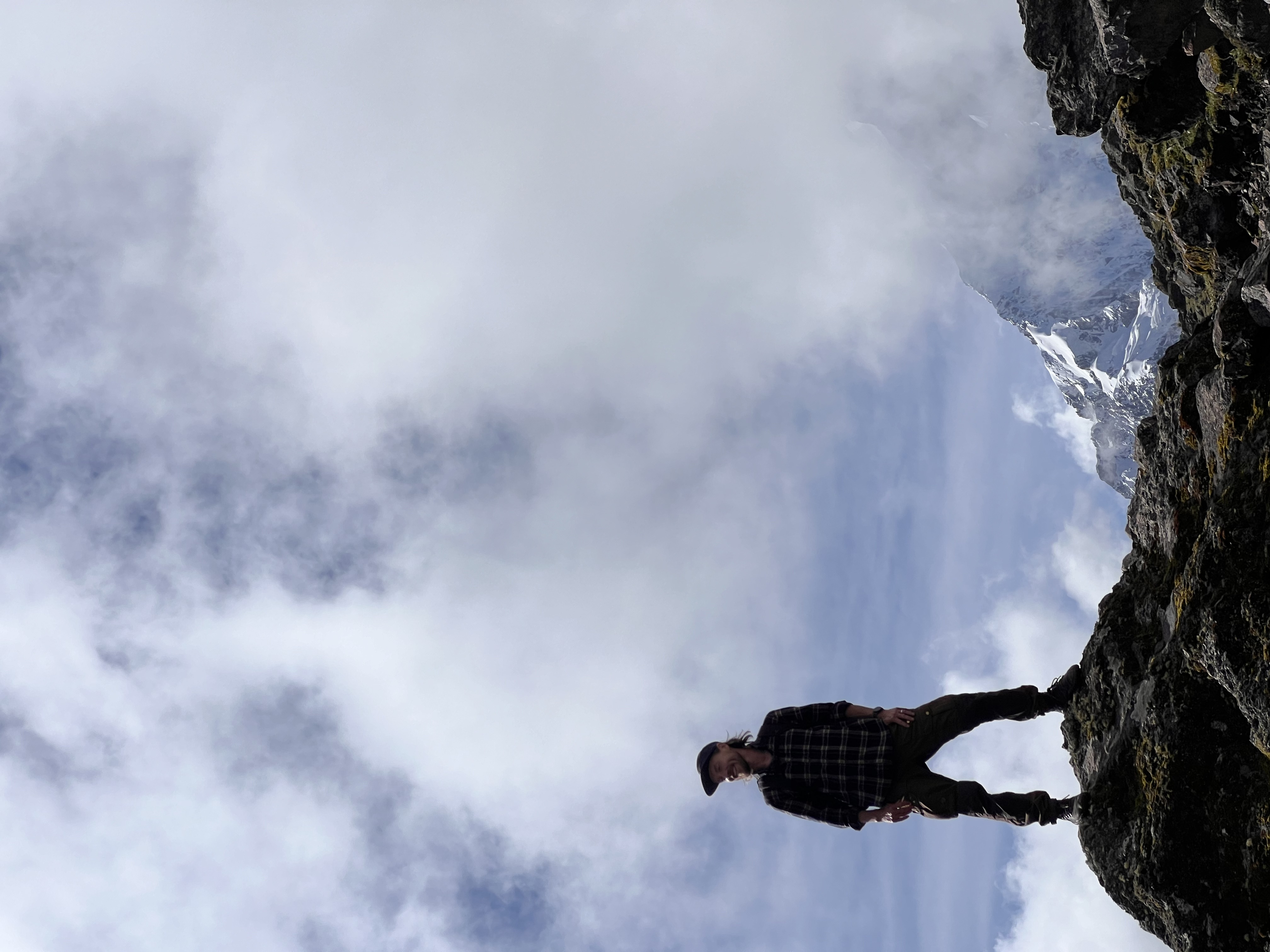 Kasper above the clouds, Ausangate, Peru