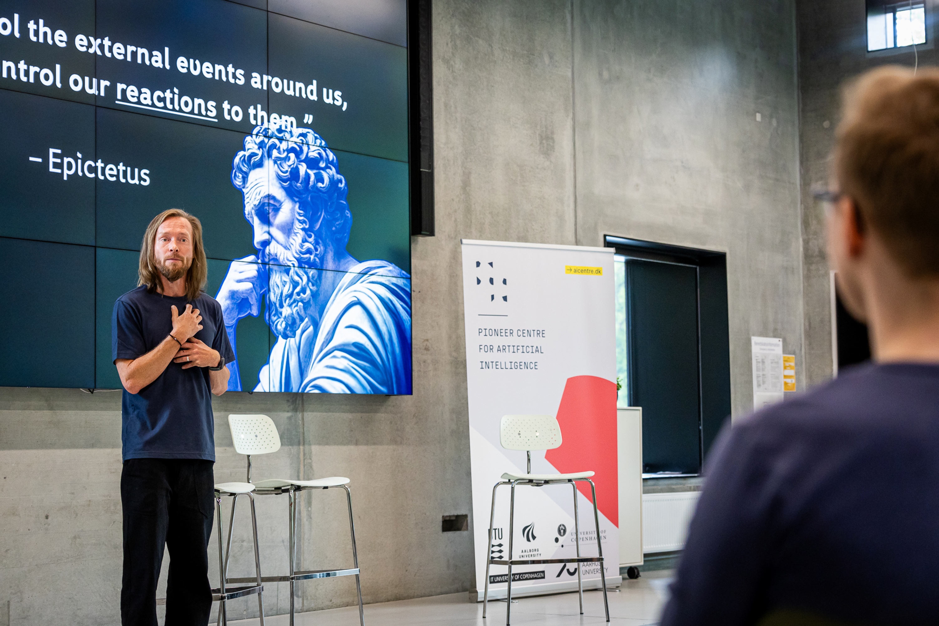 Kasper mid-session, Pioneer Centre for Artificial Intelligence