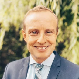 Portrait of Lars Christian von Gersdorff, round crop